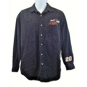 Joe Gibbs Shirt Nascar Racing #20 Tony Stewart Winner’s Circle Embroidered L